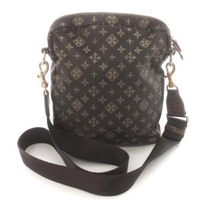 russet ショルダーバッグ ワンショルダー ポシェット モノグラム ロゴ ナイロン 鞄 茶 ブラウン