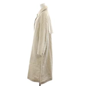 Ron Herman ステンカラーコート ロング丈 コットン 麻混 リネン混 XS ライトベージュ 3510200026