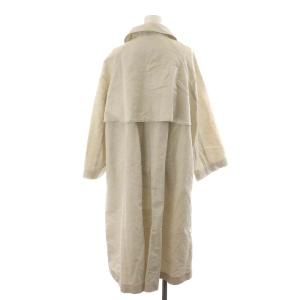 Ron Herman ステンカラーコート ロング丈 コットン 麻混 リネン混 XS ライトベージュ 3510200026