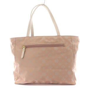 russet トートバッグ ハンドバッグ ショルダーバッグ ナイロン モノグラム 総柄 ピンク