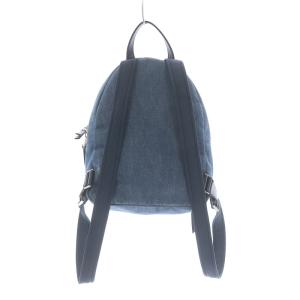 kate spade new york デニムリュック デイパック ミニ ロゴプレート キャンバス レザー インディゴ ライトブルー WKRU5995 OF