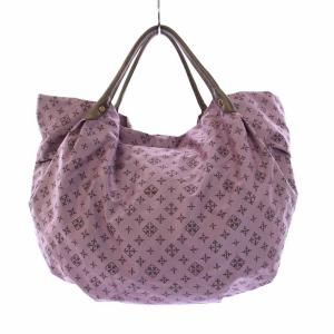russet トートバッグ ハンドバッグ 総柄 ナイロン ピンク