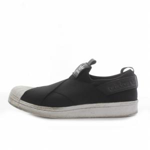 スーパースター スリッポン SUPERSTAR Slip-On シューズ ロゴ US7.5 24.5cm 黒 ブラック 白