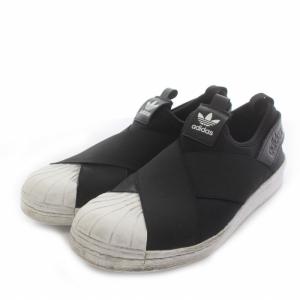 adidas Originals スーパースター スリッポン SUPERSTAR Slip-On シューズ ロゴ US7.5 24.5cm 黒 ブラック 白