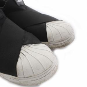 adidas Originals スーパースター スリッポン SUPERSTAR Slip-On シューズ ロゴ US7.5 24.5cm 黒 ブラック 白
