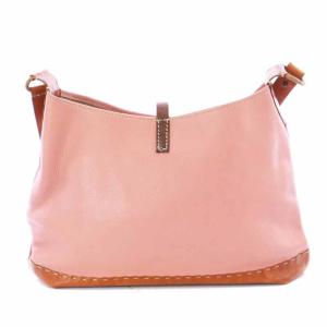 HENRY BEGUELIN ショルダーバッグ レザー オミノ ピンク 茶 ブラウン