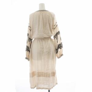 UNITED ARROWS スタイルフォーリビング Style for Living ロングワンピース 刺繍 ガウン F ベージュ