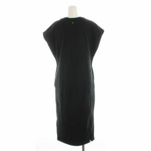 CONVERSE トウキョウ TOKYO ワンピース ロング マキシ フレンチスリーブ スターモチーフ刺繍 黒 ブラック