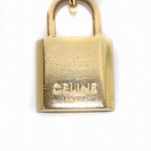 CELINE カデナチャーム パドロックチャーム 南京錠モチーフ ロゴ ゴールド OH OF