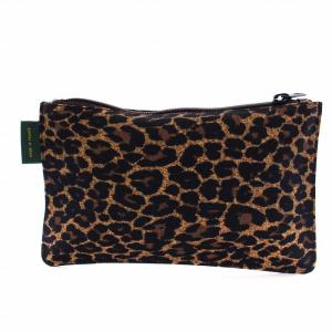 Hervé Chapelier フラットポーチM ヒョウ柄 レオパード パンサー 902F