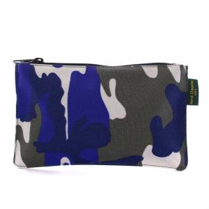 フラットポーチM 迷彩 カモフラージュ グリブルー 902F