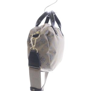 russet ハンドバッグ ショルダーバッグ 2WAY ミニ モノグラム ナイロン グレー 紺 ネイビー OF