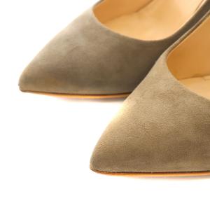 PELLICO パンプス ポインテッドトゥ ハイヒール スエード 37 24.0cm ベージュ
