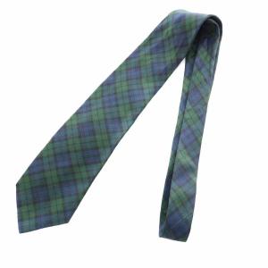 Brooks Brothers ネクタイ レギュラータイ シルク チェック 緑 グリーン