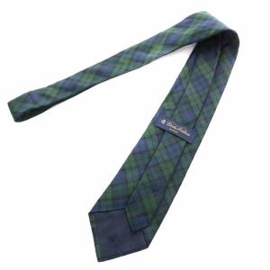 Brooks Brothers ネクタイ レギュラータイ シルク チェック 緑 グリーン