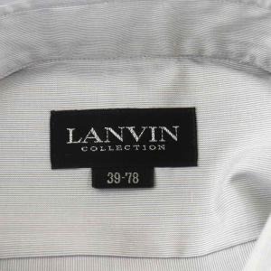 LANVIN シャツ 長袖 コットン 39-78 L グレー
