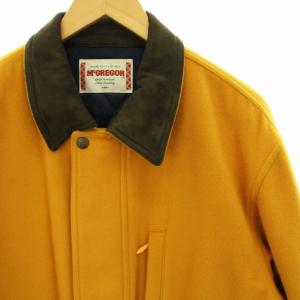 McGREGOR 中綿ジャケット ブルゾン 裏地キルティング ジップアップ M マスタード 茶 ブラウン