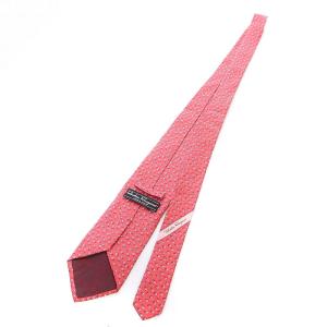 Salvatore Ferragamo ネクタイ レギュラータイ シルク 総柄 赤 レッド