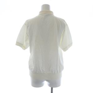 GIVENCHY ポロシャツ 半袖 花柄刺繍 ロゴ L 白 ホワイト 黄色 イエロー 緑 グリーン GY08