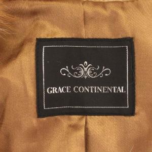 GRACE CONTINENTAL 毛皮 ベスト ボレロ フォックスファー 36 S ベージュ 茶