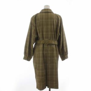 Leilian トレンチコート チェック ミドル 9 M ベージュ