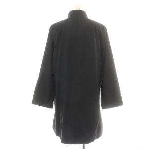 Leilian コート スタンドカラー ミドル ジップアップ ライナー付き 中綿 ボア 大きいサイズ 13+ 2L 黒 ブラック