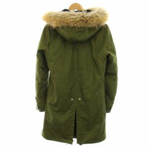 junhashimoto ナノユニバース NANO universe モッズコート アウター ロング ライナー付き ラクーンファー M カーキ