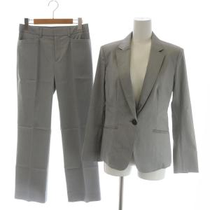 スーツ セットアップ 上下 テーラードジャケット シングル 1B パンツ スラックス 40 L 38 M グレー GY09