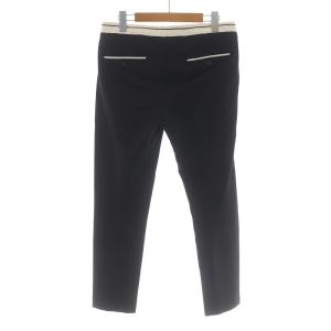 DOLCE&GABBANA テーパードパンツ スリム 46 S 黒 ブラック GY09
