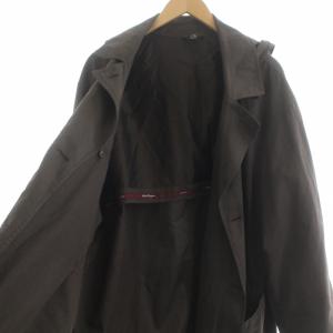 Salvatore Ferragamo モッズコート フード 48 L 茶 ブラウン