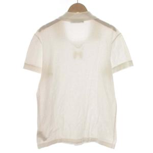 DOLCE&GABBANA ポロシャツ ロゴ 刺繍 ワンポイント 半袖 イタリア製 46 M 白 ホワイト