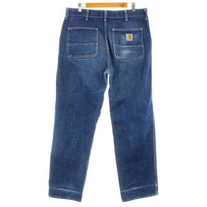 Carhartt シンプルパンツ SIMPLE PANT デニムパンツ ジーンズ ワイド USDE加工 ジップアップ 34 XL インディゴブルー