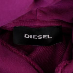 DIESEL パーカー スウェット トレーナー プルオーバー 長袖 ロゴ M 紫 パープル