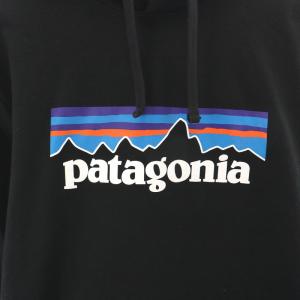 Patagonia Logo Uprisal Hoody パーカー プルオーバー 長袖 ロゴプリント 裏起毛 S 黒 ブラック マルチカラー 39539SP19