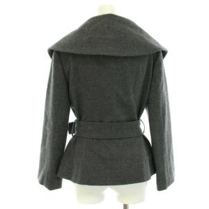 KEITA MARUYAMA ジャケット フォーマル ビッグカラー ショールカラー ベルト ウール 1 S グレー