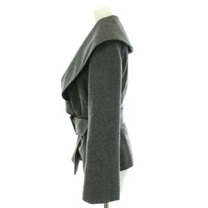 KEITA MARUYAMA ジャケット フォーマル ビッグカラー ショールカラー ベルト ウール 1 S グレー