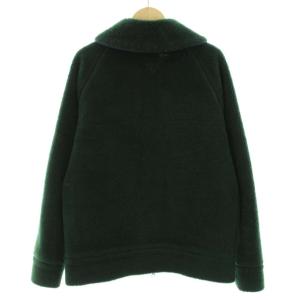 HELLY HANSEN ファイバーパイル ボアジャケット ロゴ アウター M 緑 グリーン