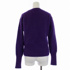 Acne Studios ニット セーター 長袖 クルーネック アンゴラ ナイロン S 紫 パープル