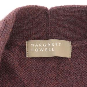 MHL. カーディガン カシミヤ混 ニット 長袖 2 M ワイン