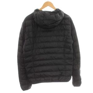 EMPORIO ARMANI ダウンジャケット フード ナイロン ライトダウン M 黒 ブラック