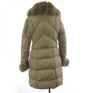 Leilian ANNO ZHERO ダウンコート ファー ミドル 11 L ベージュ