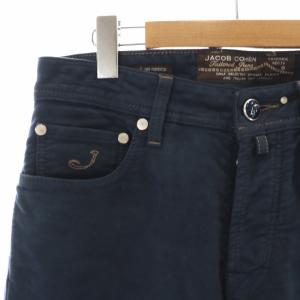 JACOB COHEN チノパンツ ボタンフライ 30 M 紺 ネイビー