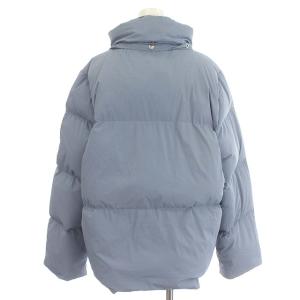 TORY BURCH ダウンジャケット フード ナイロン ジャケット XS 水色 ライトブルー