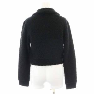 VERSACE JEANS COUTURE ジャケット ショート丈 ジップアップ M 黒 ブラック