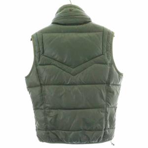 DIESEL ダウンベスト ジャケット ハイネック スタンドカラー S カーキ
