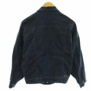 DIESEL DENIM Gジャン ジージャン デニムジャケット 裏地リーフ柄 紺 ネイビー