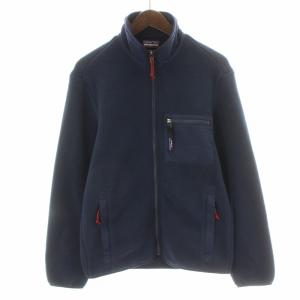 SYNCHILLA シンチラジャケット ブルゾン フリース ジップアップ スタンドカラー XS 紺 ネイビー 22991