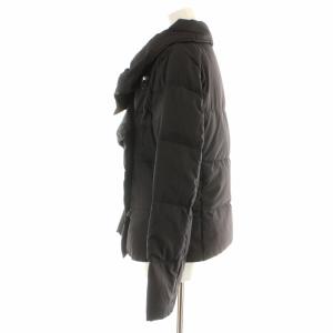 Max Mara 中綿ジャケット ダブル ビッグカラー 40 M 黒 ブラック