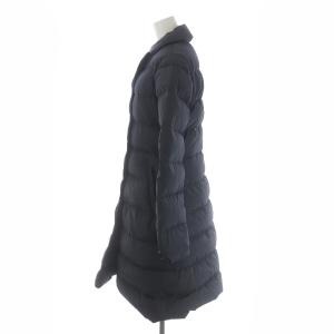 ASPESI ダウンコート ロング シングル ナイロン S 紺 ネイビー GY09