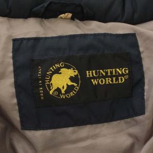 HUNTING WORLD ダウンジャケット スタンドカラー M ネイビー 紺